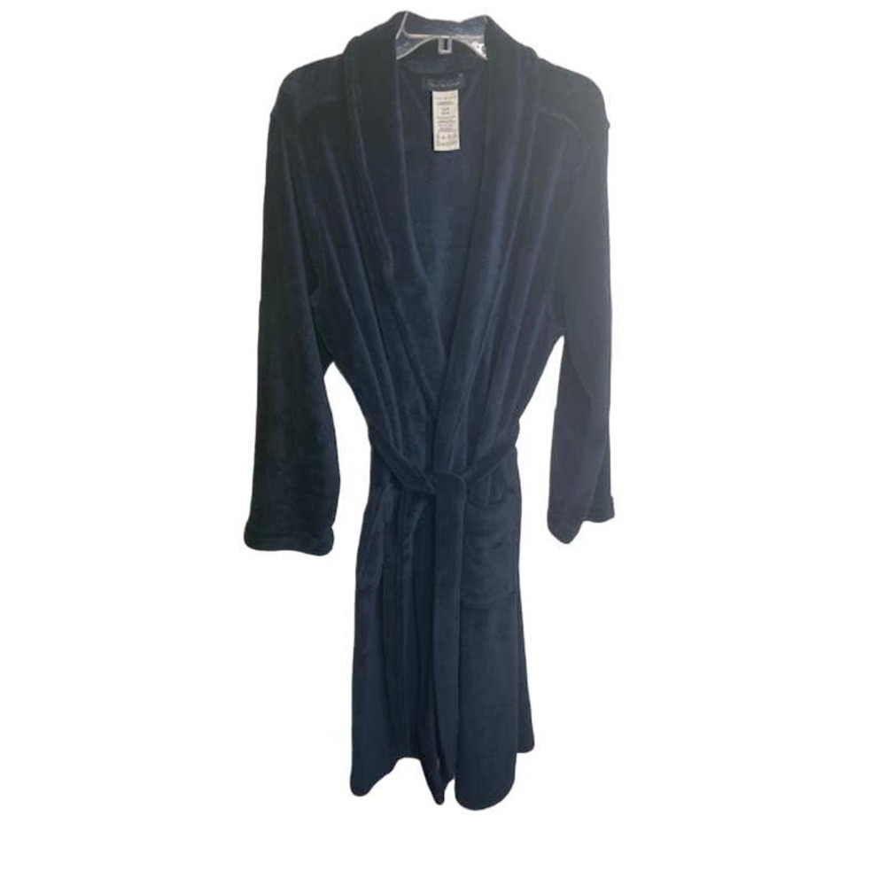 Tommy Hilfiger Sz S/M ~ Navy Blue Robe 100% Poly